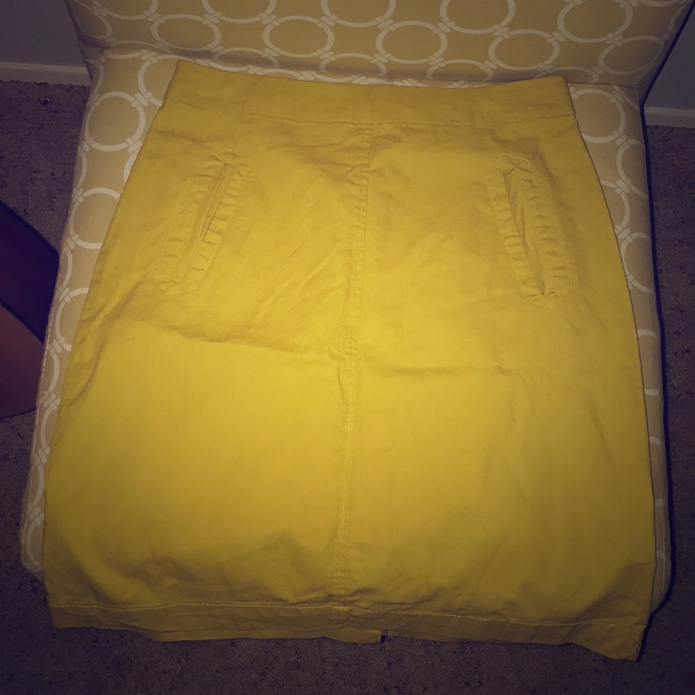 Mustard yellow skirt